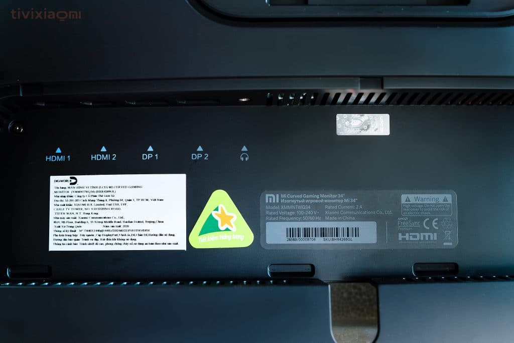 Màn hình cong Gaming Mi 34