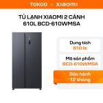 Tủ lạnh Xiaomi Mijia 610L – Siêu tiết kiệm điện, 20 ngăn chứa, kháng khuẩn 99,99%, độ ồn thấp