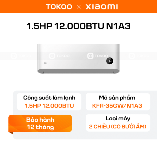 Điều hoà Xiaomi 1.5HP KFR-35GW/N1A3