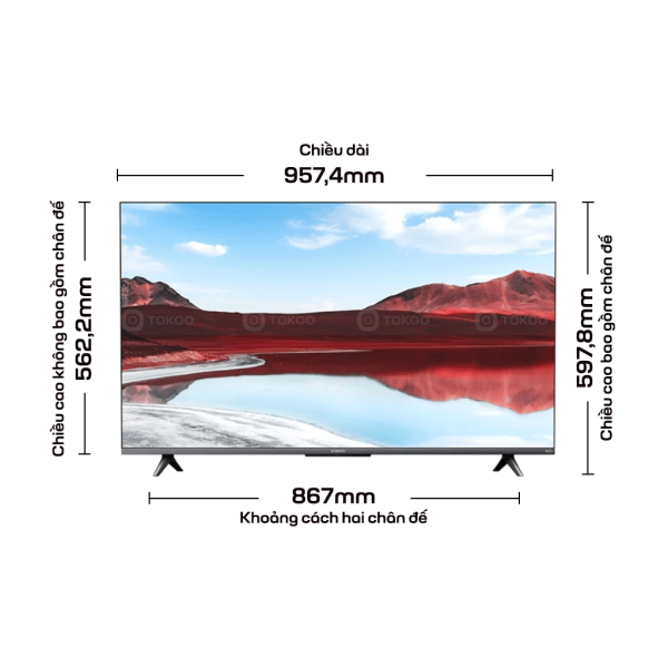 Xiaomi TV A Pro 43 2025 Series (Giá đã bao gồm thuế giá trị gia tăng và gói dịch vụ 2 năm bảo hành)