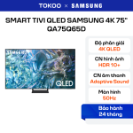 Smart Tivi QLED Samsung 4K 75 inch QA75Q65D
