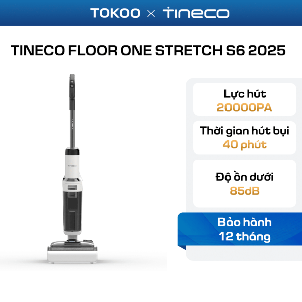 Máy lau nhà khô ướt cầm tay Tineco Floor One Stretch S6 2025
