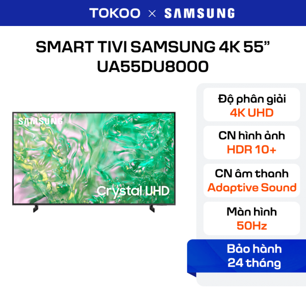 Smart Tivi Samsung 4K 55 inch UA55DU8000