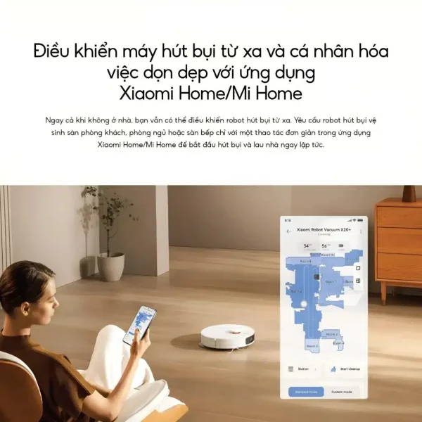 Robot hút bụi lau nhà Xiaomi Vacuum X20 Plus