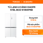 Tủ lạnh Xiaomi Mijia 518L Siêu mỏng âm tường, 18 ngăn đông mềm