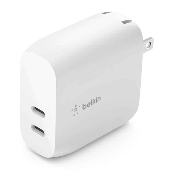 Adapter sạc nhanh BOOSTCHARGE Belkin 40W - 2 cổng USB-C PD 20W