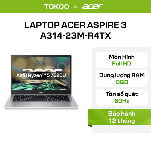 Laptop Acer Aspire 3 A314-23M-R4TX (NX.KEXSV.001)