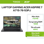 Laptop Gaming Acer Aspire 7 A715-76-53PJ ( i5 12450H/16GB/512GB/15.6"FHD/Win11 )