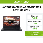Laptop Gaming Acer Aspire 7 A715-76-728X (i7-12650H/16GB/512GB/15.6"FHD/Win11)
