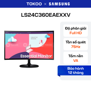 Màn hình cong Samsung LS24C360EAEXXV 24 inch FHD VA 75Hz