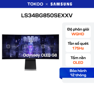 Màn hình Samsung Odyssey OLED G8 LS34BG850SEXXV 34 inch Ultra WQHD 175Hz