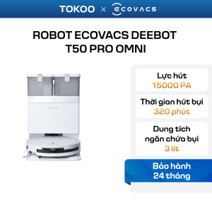 Robot hút bụi lau nhà Ecovacs Deebot T50 Pro OMNI