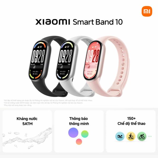 Vòng Đeo Tay Thông Minh Xiaomi Mi band 10 Theo Dõi Sức Khỏe, Bản Quốc Tế