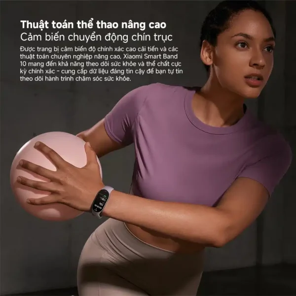 Vòng Đeo Tay Thông Minh Xiaomi Mi band 10 Theo Dõi Sức Khỏe, Bản Quốc Tế