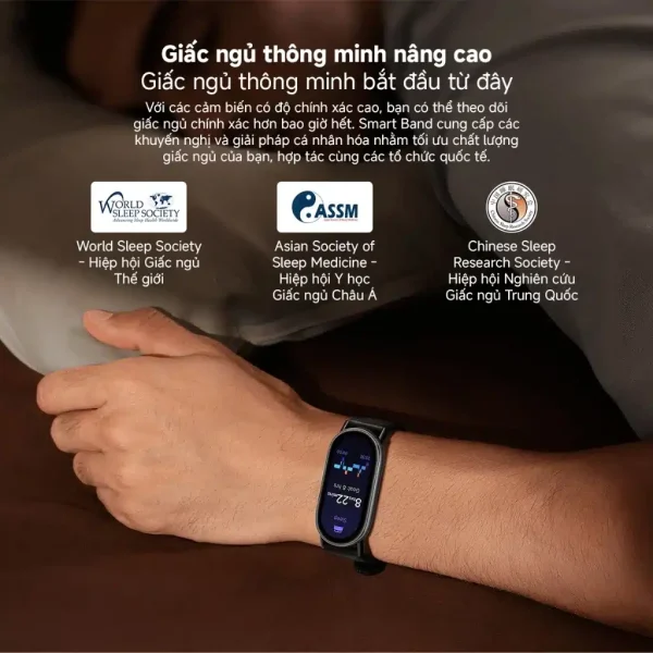 Vòng Đeo Tay Thông Minh Xiaomi Mi band 10 Theo Dõi Sức Khỏe, Bản Quốc Tế