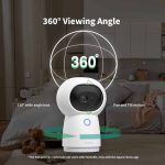Camera Aqara Hub G3 2K Security Indoor, Nhận dạng khuôn mặt và cử chỉ AI, Điều khiển từ xa hồng ngoại, Góc xem 360° thông qua chế độ xoay ngang và nghiêng, Tương thích với Alexa, HomeKit Secure Video, Google Assistant, IFTTT