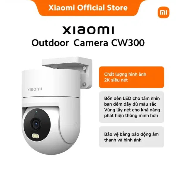Xiaomi Outdoor Camera CW300 EU |Chất lượng hình ảnh siêu rõ nét 2.5K, bảo vệ thông minh trong mọi thời tiết