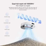 Robot hút bụi Xiaomi Vacuum H40, lau sàn 2 trong 1, Lực Hút Mạnh 10000Pa - Bản Quốc Tế