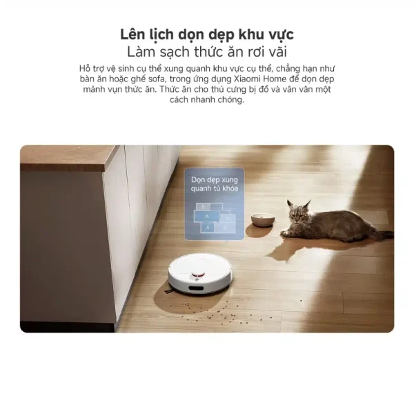Robot hút bụi Xiaomi Vacuum H40, lau sàn 2 trong 1, Lực Hút Mạnh 10000Pa - Bản Quốc Tế