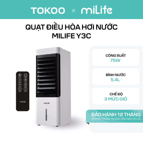 Quạt điều hòa hơi nước miLife Y3C