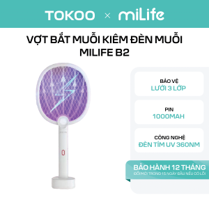 Vợt bắt muỗi kiêm đèn muỗi miLife B2