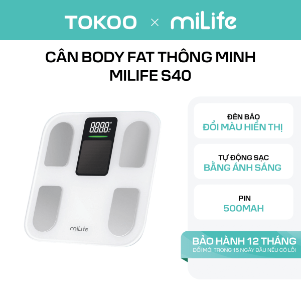Cân body fat thông minh miLife S40