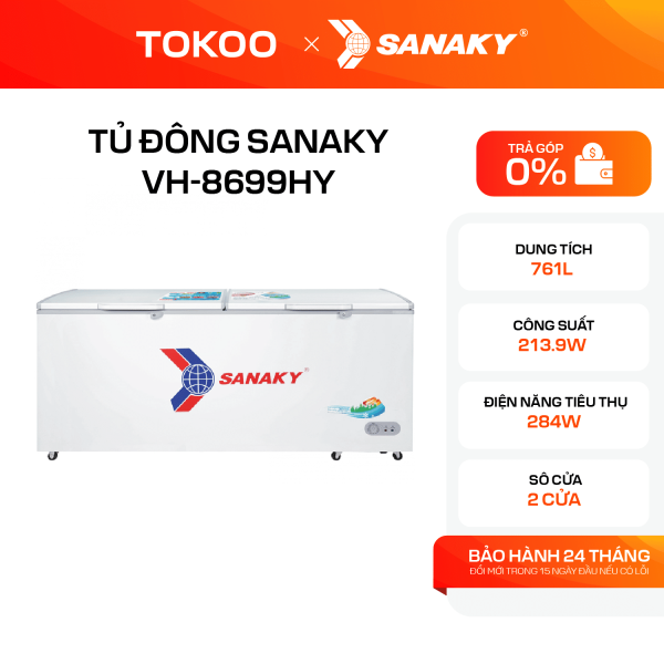 Tủ Đông Sanaky 761 lít VH-8699HY