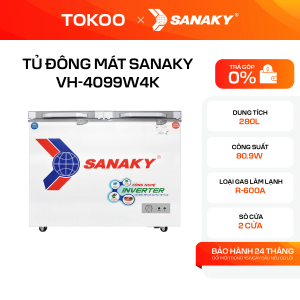 Tủ Đông Mát Sanaky Inverter 280 lít VH-4099W4K