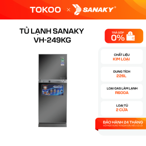 Tủ lạnh Sanaky Inverter 226 lít VH-249KG