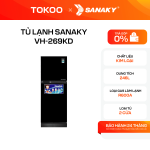 Tủ lạnh Sanaky Inverter 246 lít VH-269KD