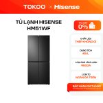 Tủ Lạnh Hisense Inverter 454 Lít HM51WF