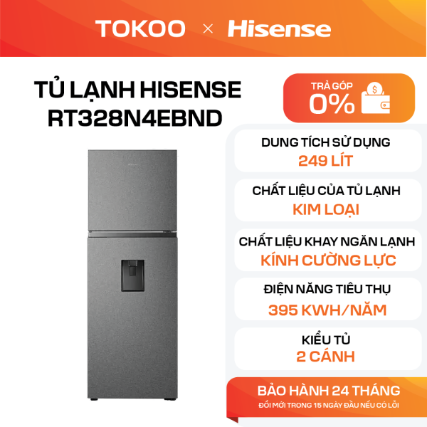 Tủ lạnh Hisense RT328N4EBND 249L