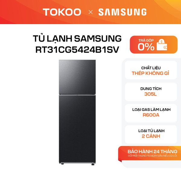 Tủ lạnh Samsung 305L RT31CG5424B1SV