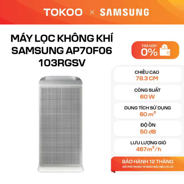 Máy lọc không khí Samsung AP70F06103RGSV