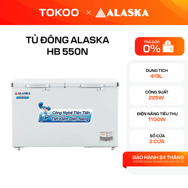 Tủ Đông Alaska 419 lít HB 550N