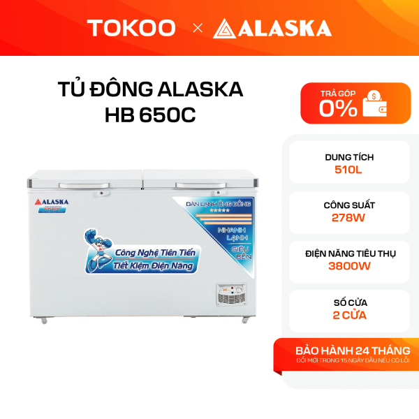 Tủ Đông Alaska 510 lít HB 650C