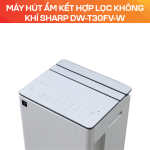 Máy hút ẩm kết hợp lọc không khí Sharp DW-T30FV-W