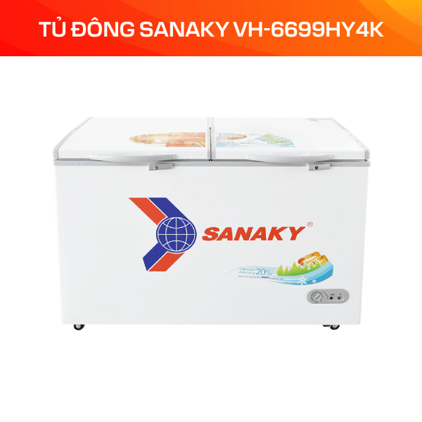 Tủ Đông Inverter Sanaky 530 Lít VH-6699HY4K