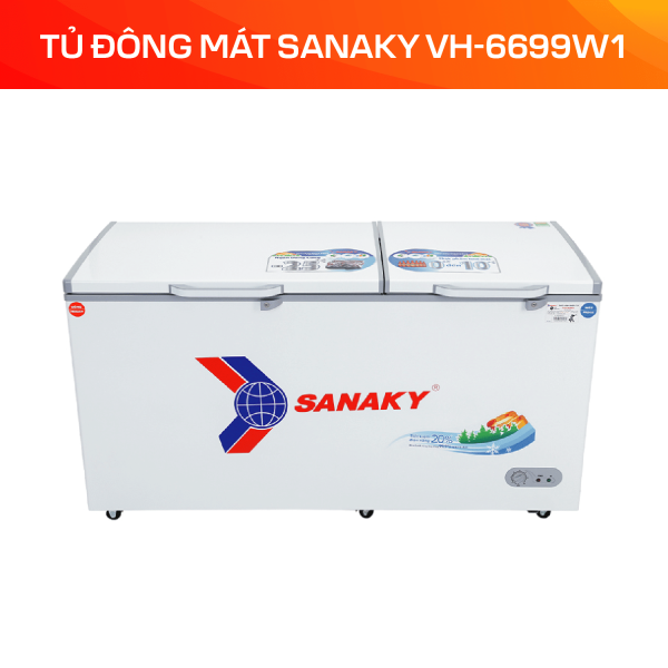 Tủ Đông Mát Sanaky 485 lít VH-6699W1