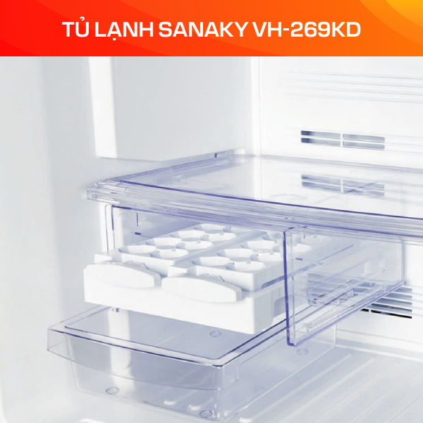 Tủ lạnh Sanaky Inverter 246 lít VH-269KD