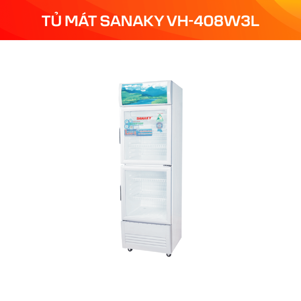 Tủ mát Sanaky Inverter 340 lít VH-408W3L