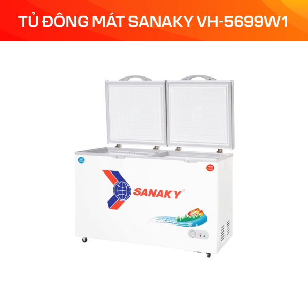 Tủ Đông Mát Sanaky 365 lít VH-5699W1