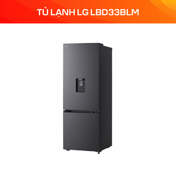 Tủ lạnh LG Inverter 332 lít LBD33BLM