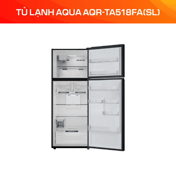 Tủ lạnh Aqua Inverter 455 lít AQR-TA518FA(SL)