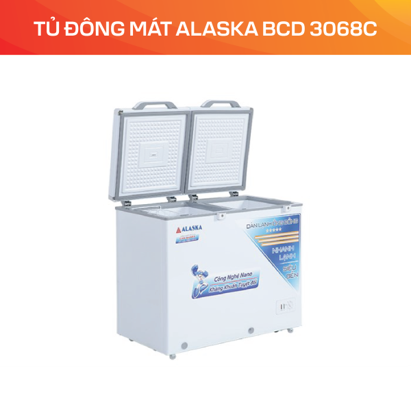 Tủ đông mát Alaska BCD 3068C