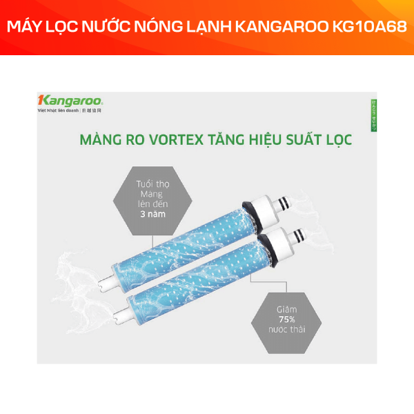 Máy lọc nước nóng lạnh Kangaroo KG10A68