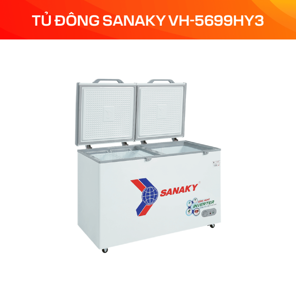 Tủ Đông Sanaky Inverter 410 lít VH-5699HY3