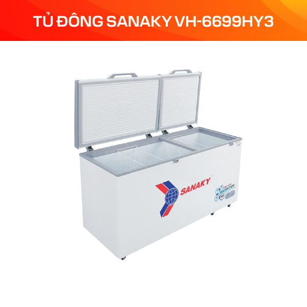 Tủ Đông Sanaky Inverter 530 lít VH-6699HY3