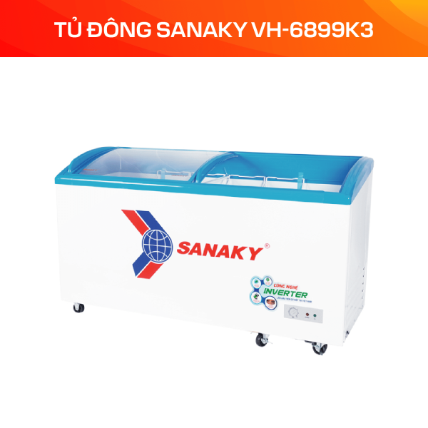 Tủ Đông Inverter Sanaky 450 Lít VH-6899K3
