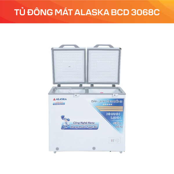 Tủ đông mát Alaska BCD 3068C